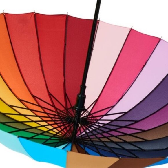 Variety To Go Rainbow Umbrella, Rainbow Umbrella Large, Compact, Windproof, Auto - Picture 5 of 10